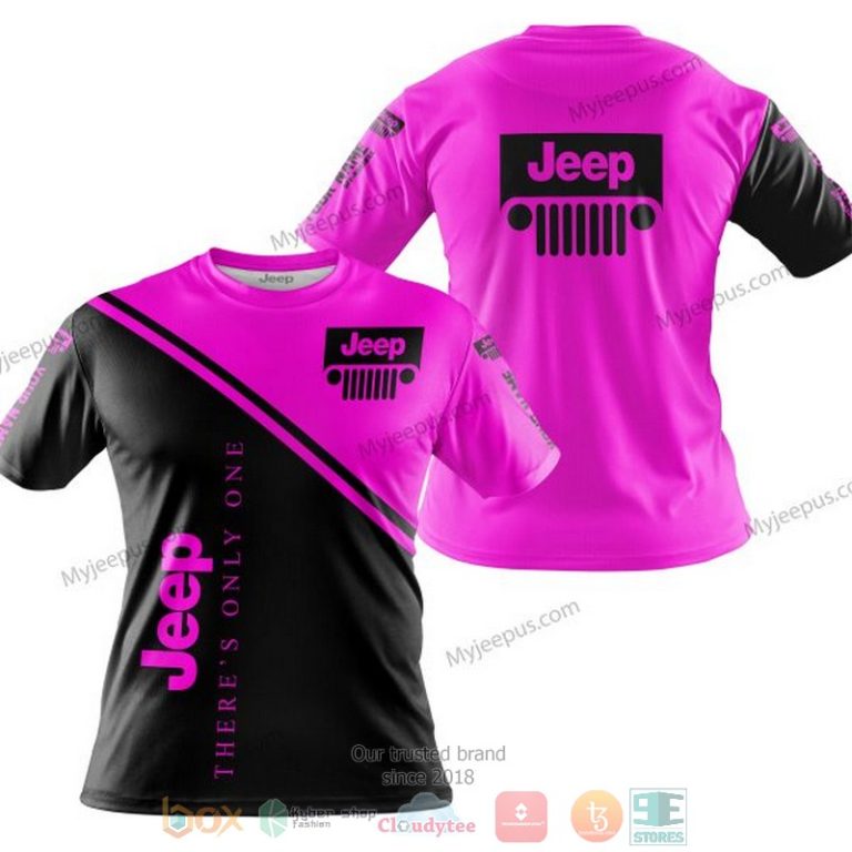 Personalized Theres Only One Jeep Pink Custom 3D Shirt Hoodie 1 2