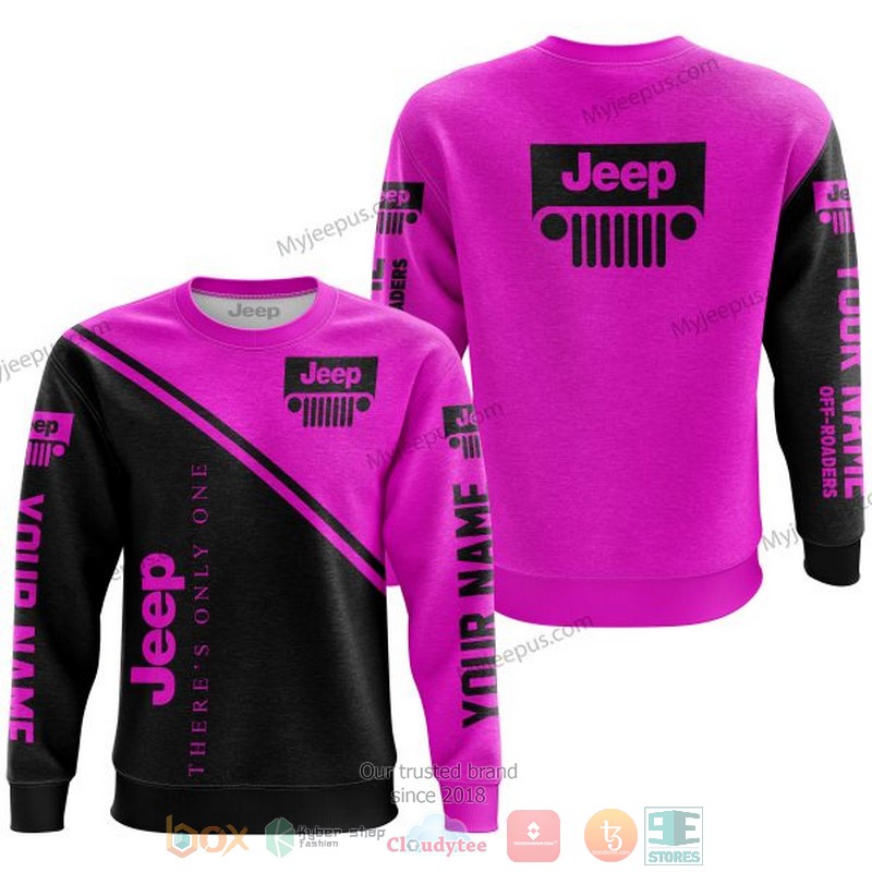 Personalized Theres Only One Jeep Pink Custom 3D Shirt Hoodie 1 2 3
