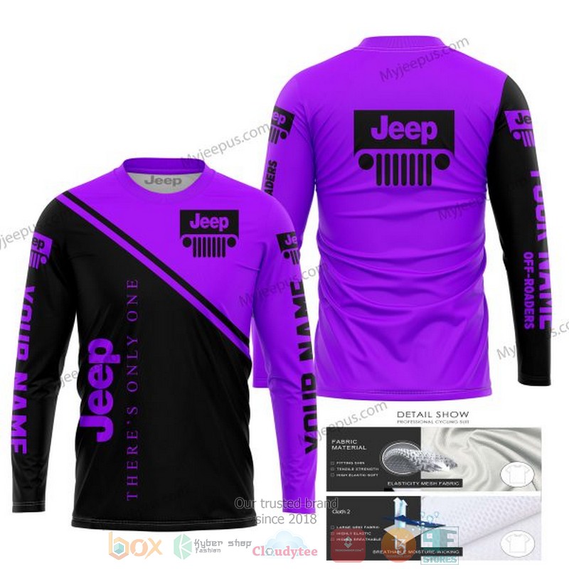 Personalized Theres Only One Jeep Purple Custom 3D Shirt Hoodie 1