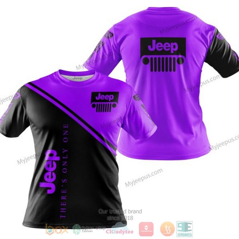 Personalized Theres Only One Jeep Purple Custom 3D Shirt Hoodie 1 2