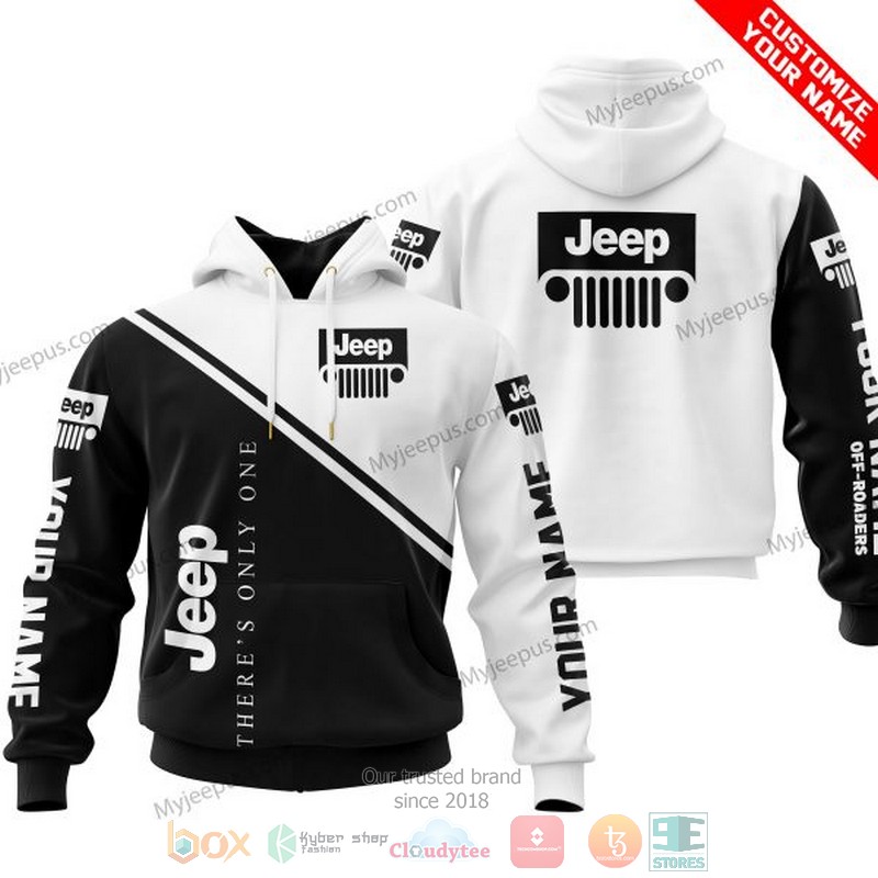 Personalized Theres Only One Jeep White Custom 3D Shirt Hoodie