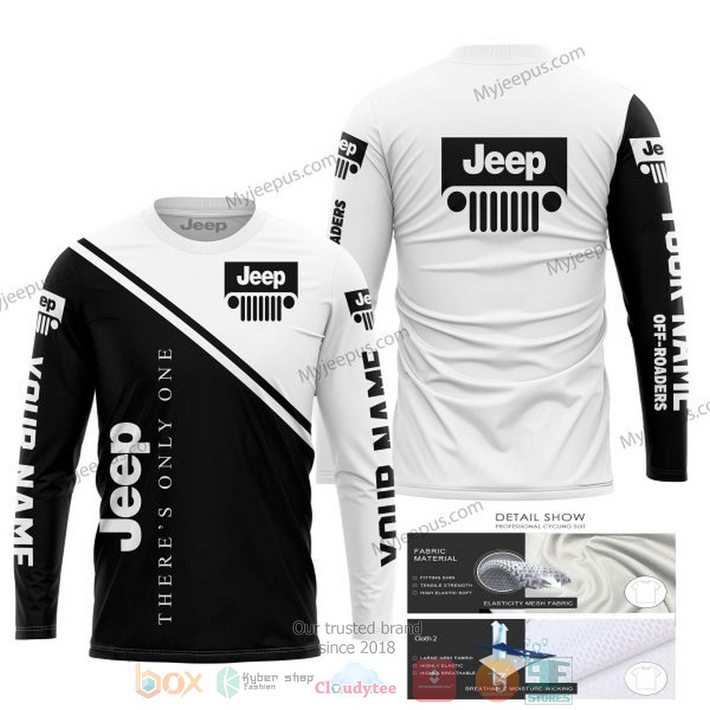 Personalized Theres Only One Jeep White Custom 3D Shirt Hoodie 1