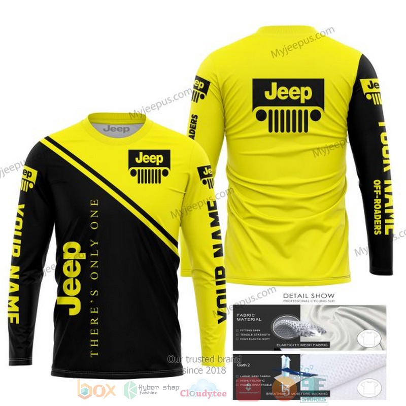 Personalized Theres Only One Jeep Yellow Custom 3D Shirt Hoodie 1