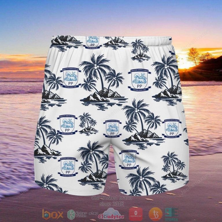 Preston North End F.C Hawaiian shirt short 1