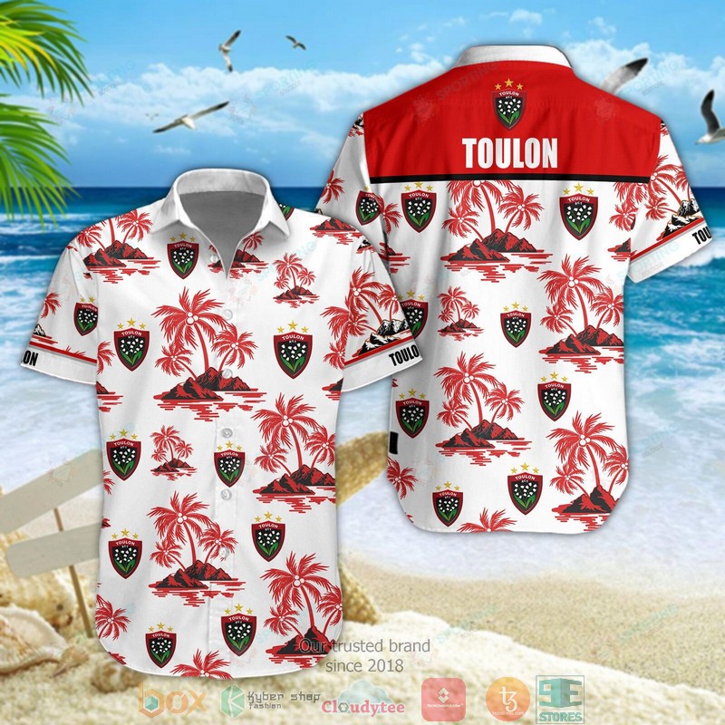 RC Toulonnais Hawaiian shirt short