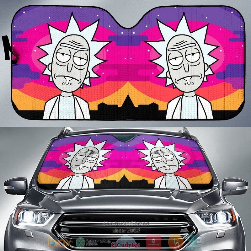 Rick Morty Funny Face Rick Car Auto Car Sunshade