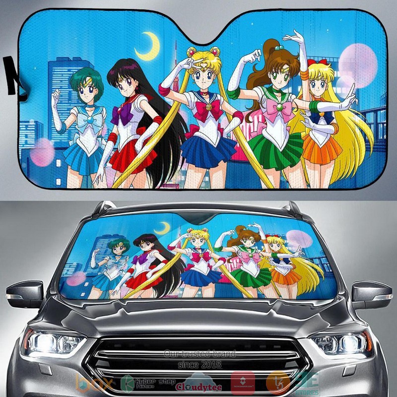 Sailor Moon Anime City Car Sunshade