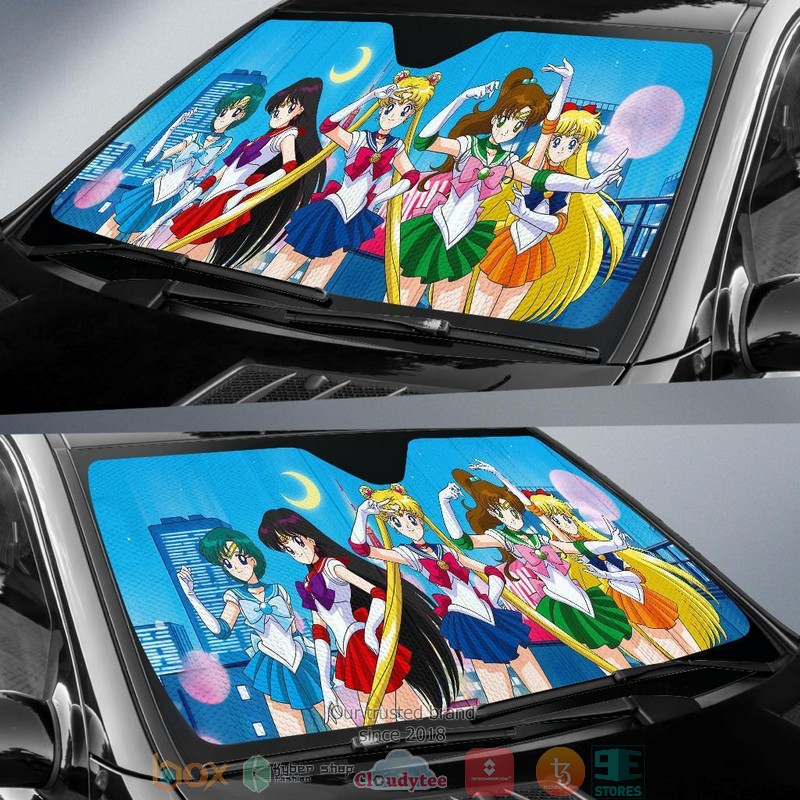 Sailor Moon Anime City Car Sunshade 1