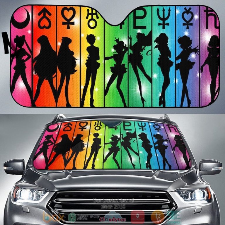 Sailor Moon Team Sign Car Sunshade