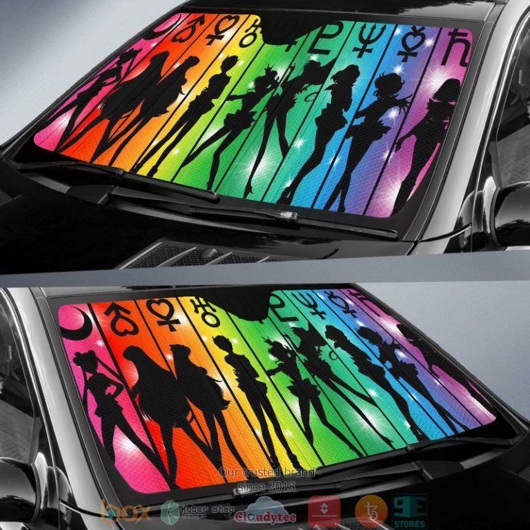 Sailor Moon Team Sign Car Sunshade 1