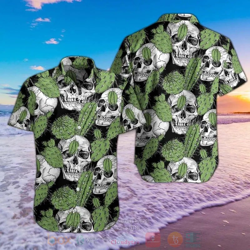 Skull Cactus Hawaiian Shirt
