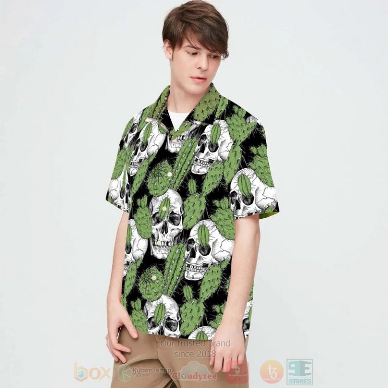 Skull Cactus Hawaiian Shirt 1