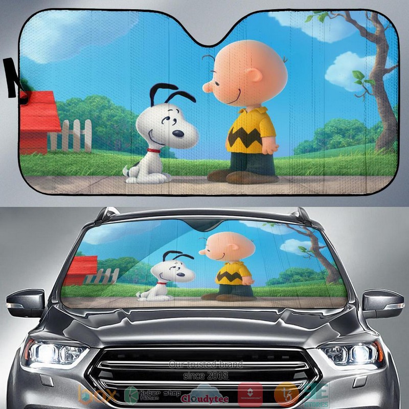 Snoopy Auto The Peanuts Car Sunshade