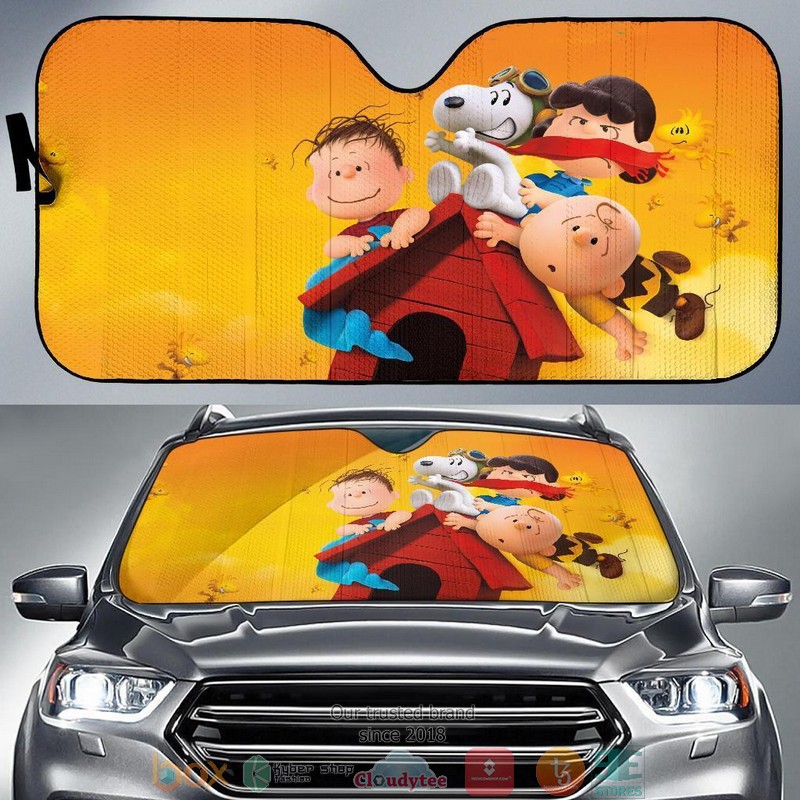 Snoopy Auto The Peanuts and friends Car Sunshade