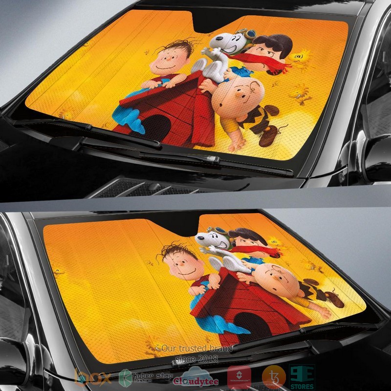 Snoopy Auto The Peanuts and friends Car Sunshade 1
