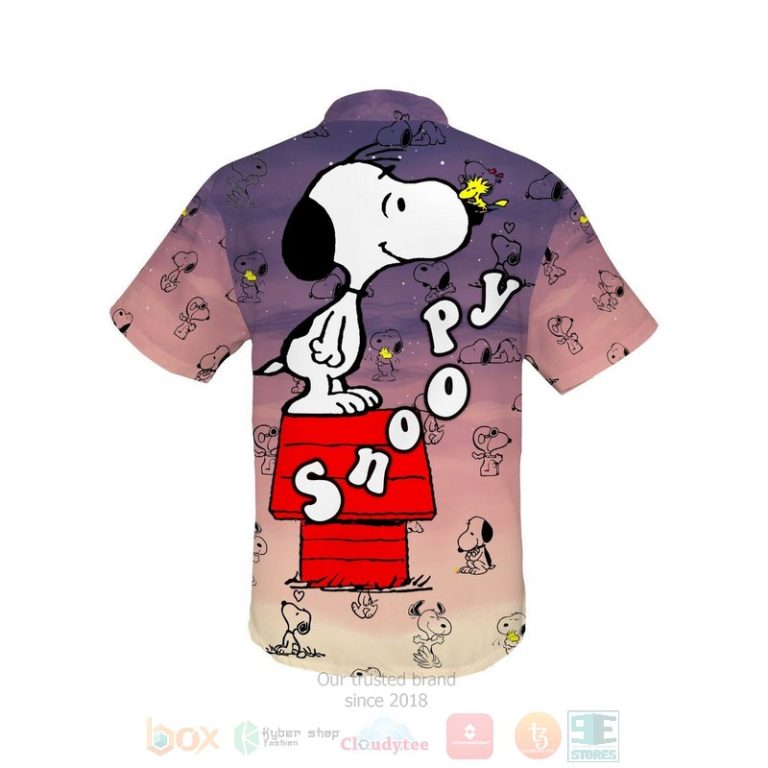 Snoopy Pattern Summer Hawaiian Shirt 1 2