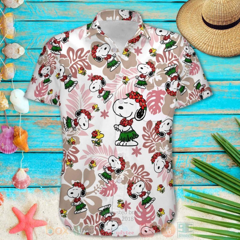 Snoopy Tropical Pattern Hawaiian Shirt 1