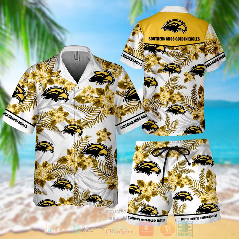 Southern Miss Golden Eagles Hawaiian Shirt Shorts