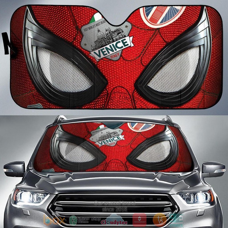 Spider Man Far From Home Car Sunshade