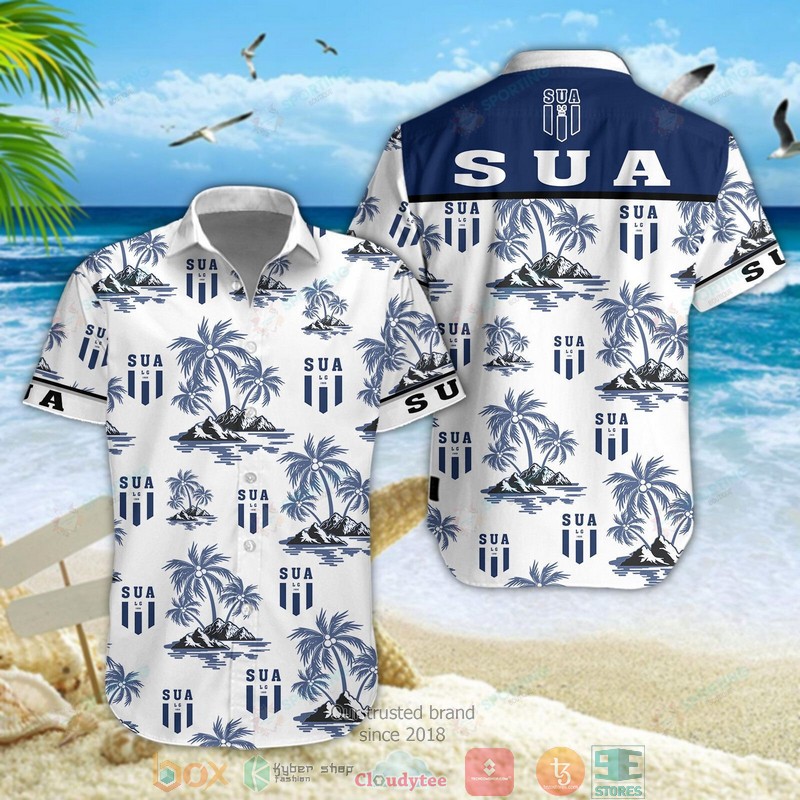 Sporting Union Agenais Hawaiian shirt short