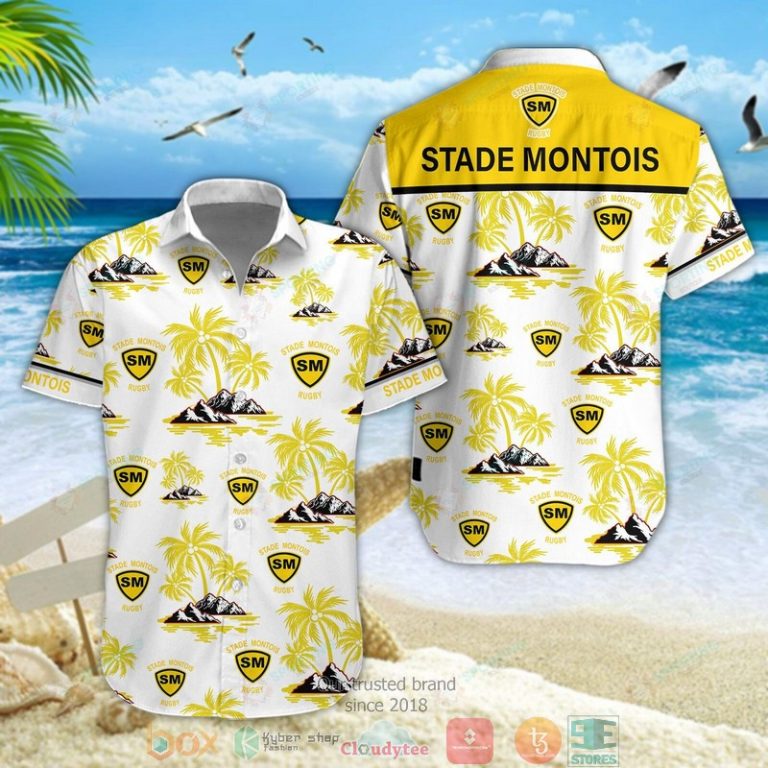 Stade Montois Rugby Hawaiian shirt short