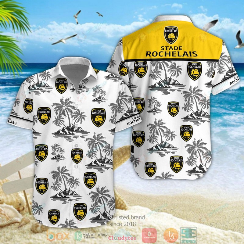 Stade Rochelais Hawaiian shirt short