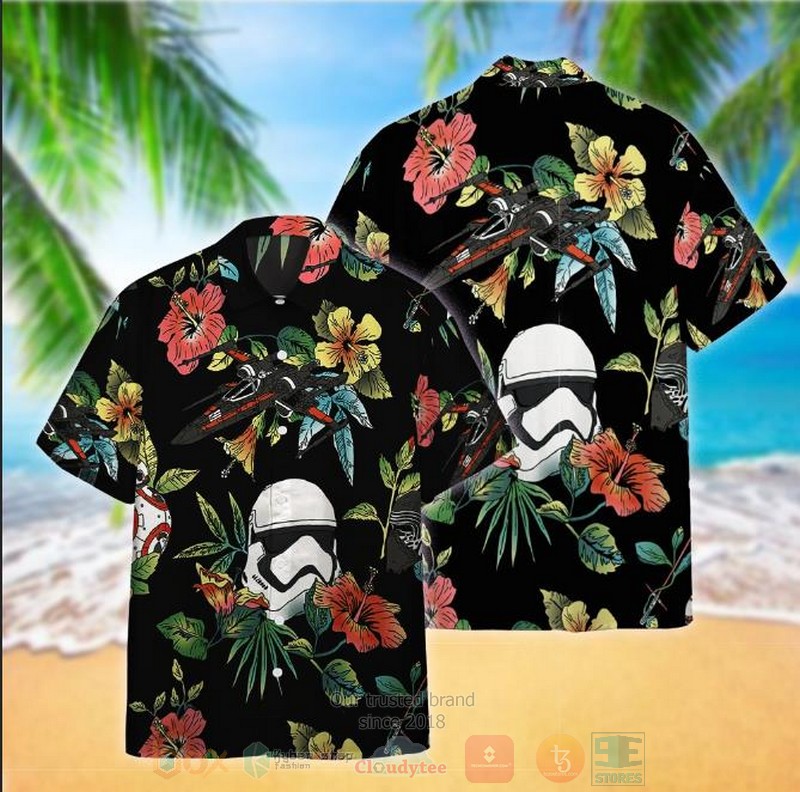 Star Wars Black Hawaiian Shirt