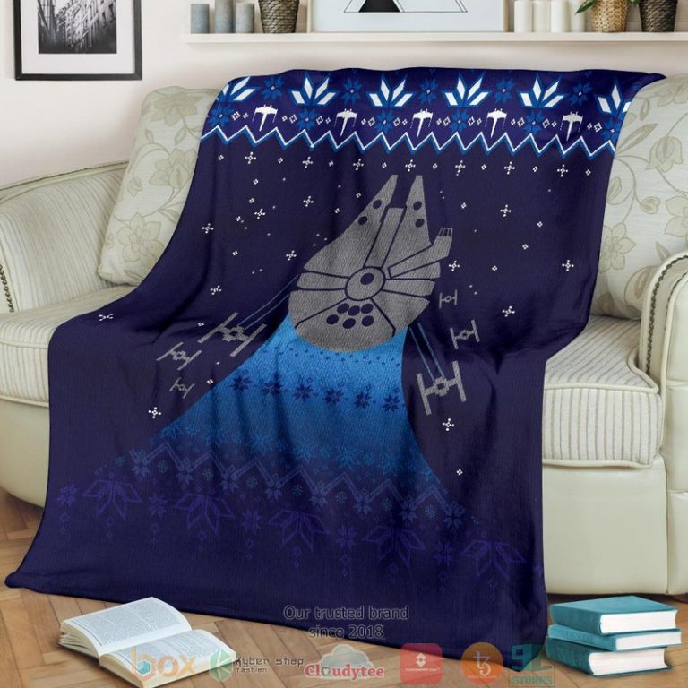 Star Wars Spaceship Art Ugly Christmas Blanket 1 2