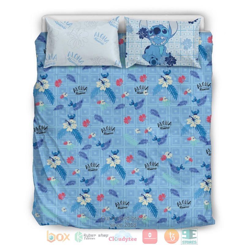 Stitch Disney Blue Bedding Set