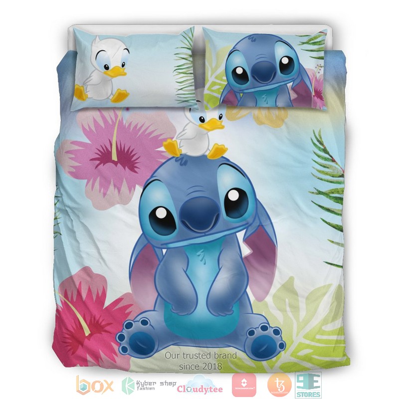 Stitch Disney Flower Bedding Set