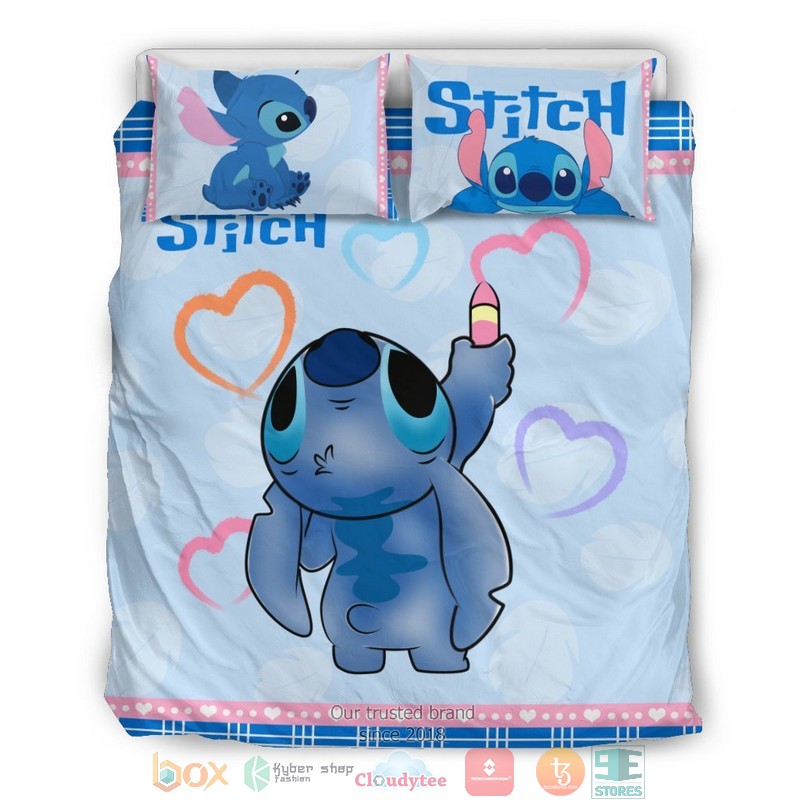 Stitch Draw Heart Disney Bedding Set