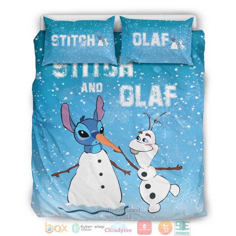Stitch Olaf Disney Bedding Set