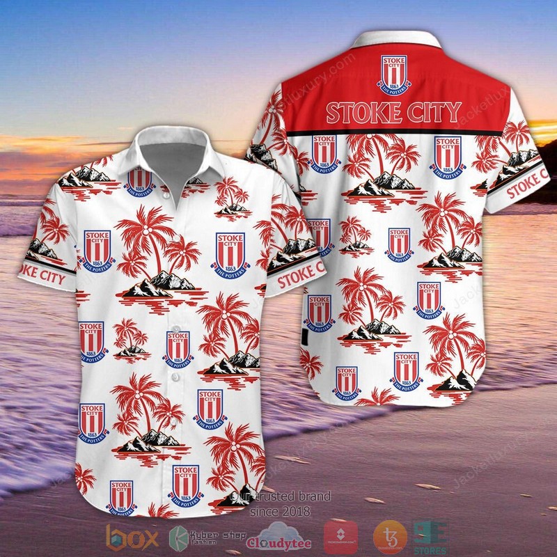 Stoke City F.C Hawaiian shirt short
