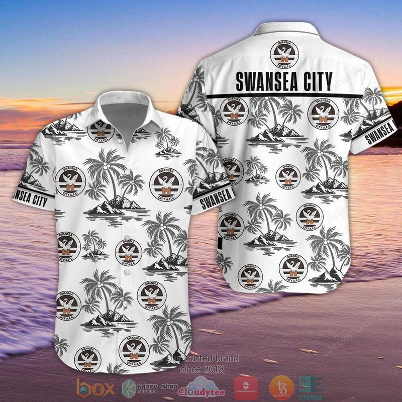 Swansea City A.F.C Hawaiian shirt short