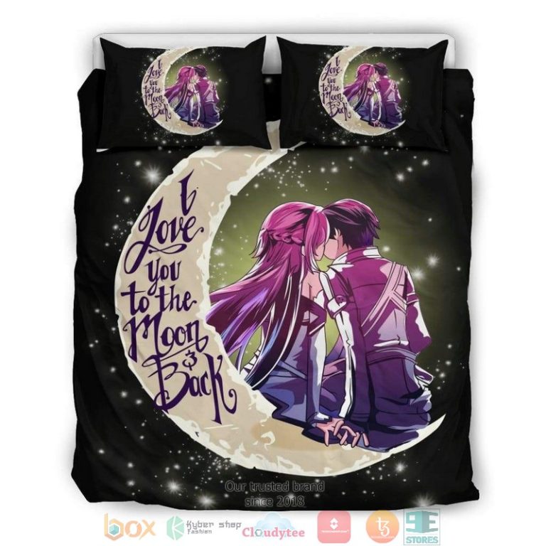 Sword Art Online Kirito Asuna Bedding Set 1 2