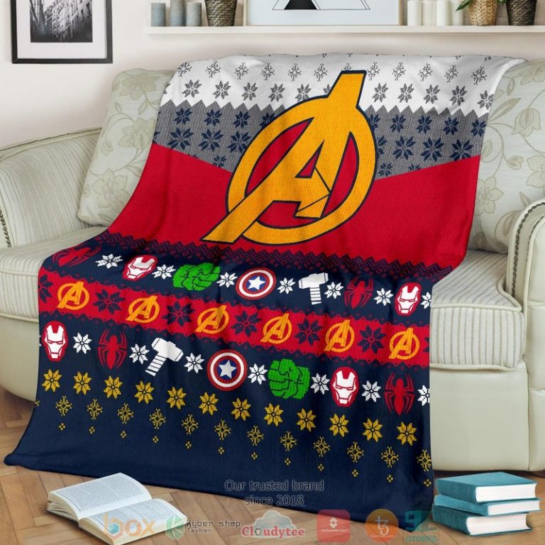 The Avenger Ugly Christmas Blanket 1 2