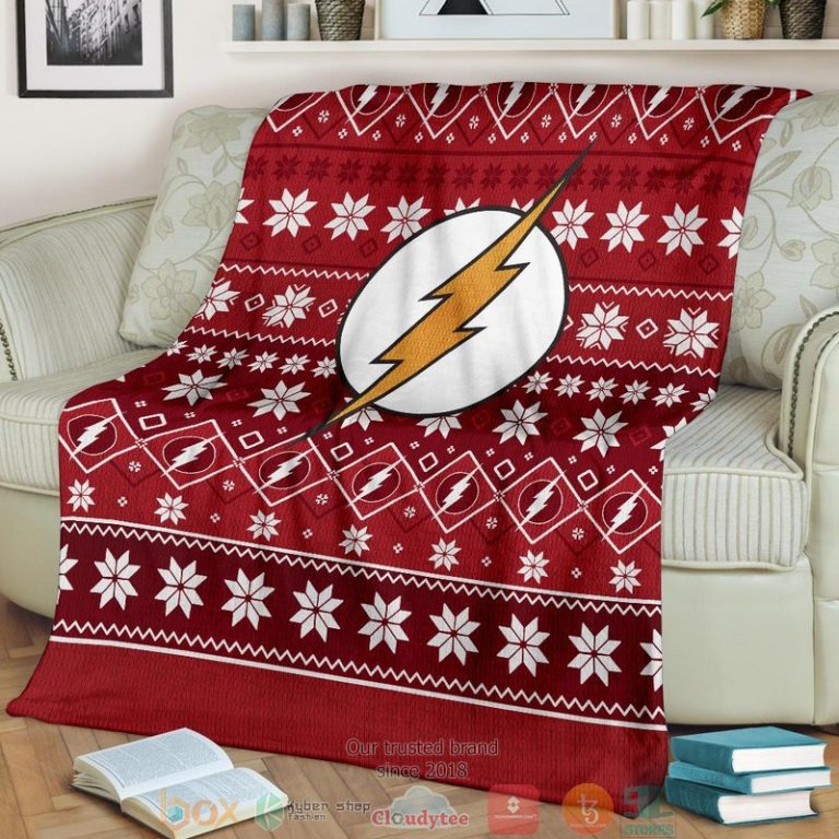 The Flash Art Ugly Christmas Blanket 1 2