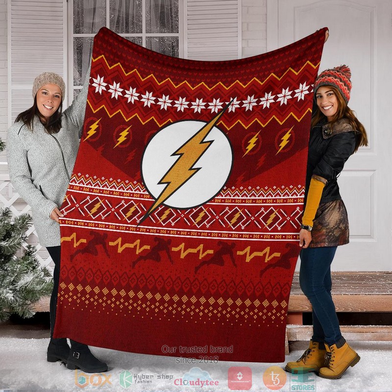 The Flash Ugly Christmas Blanket