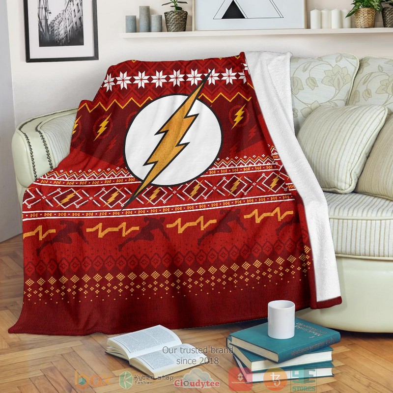 The Flash Ugly Christmas Blanket 1