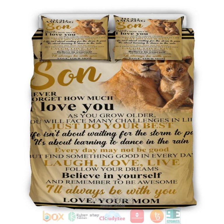 To My Amazing Son Bedding Set 1 2