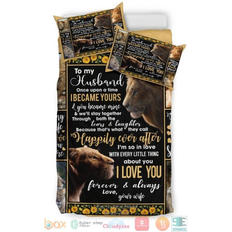 To My Husband Lion Bedding Set 1