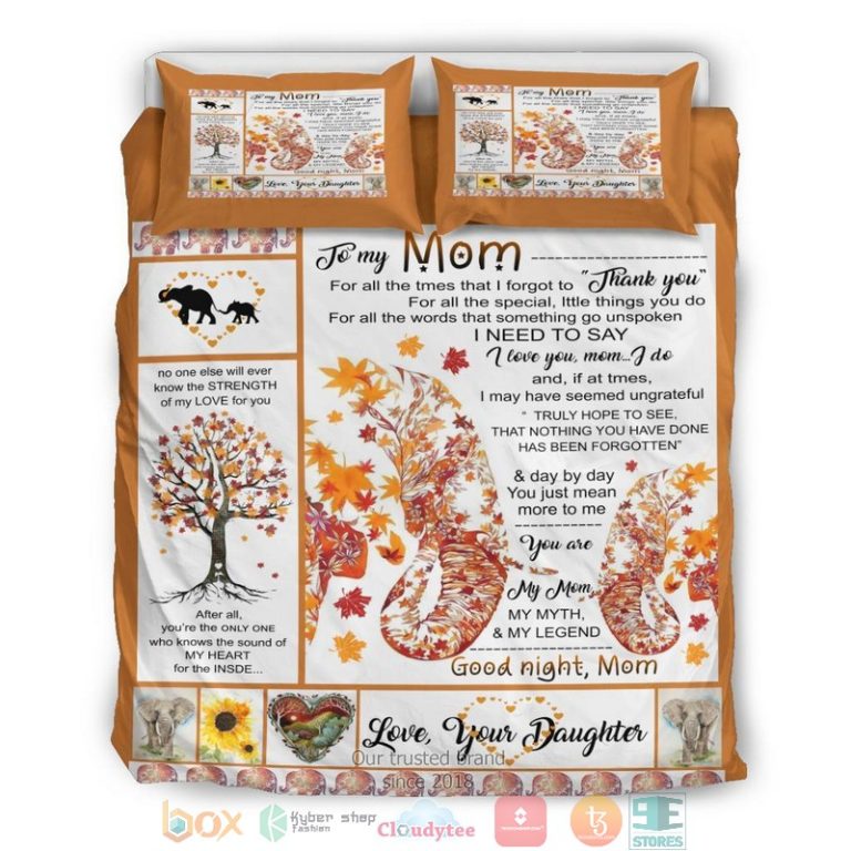 To My Mom Autumn Bedding Set 1 2