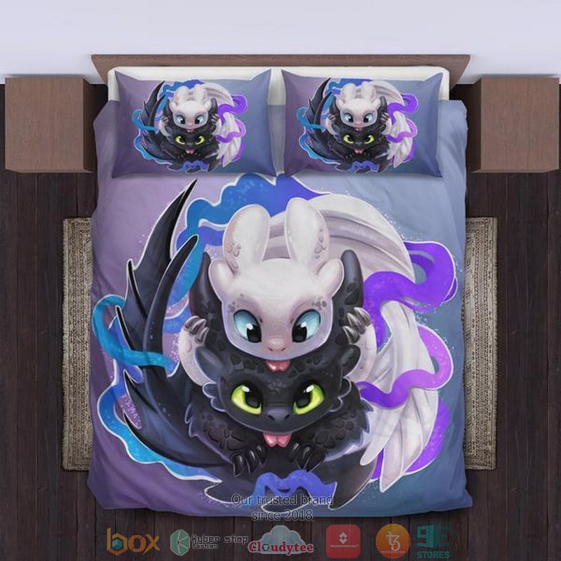 Toothless And The Light Fury Bedding Set