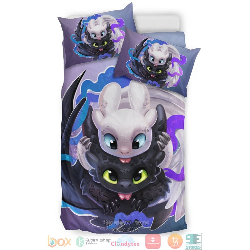 Toothless And The Light Fury Bedding Set 1