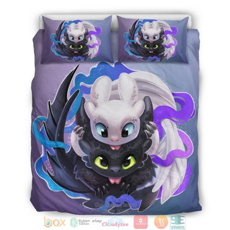 Toothless And The Light Fury Bedding Set 1 2