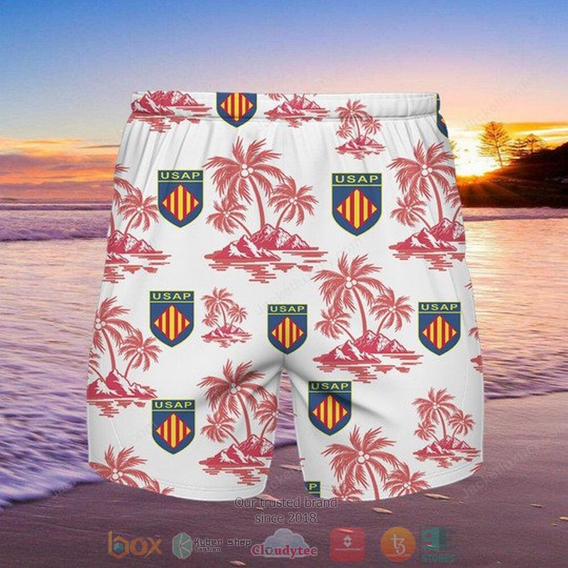 USA Perpignan Hawaiian Shirt Shorts 1