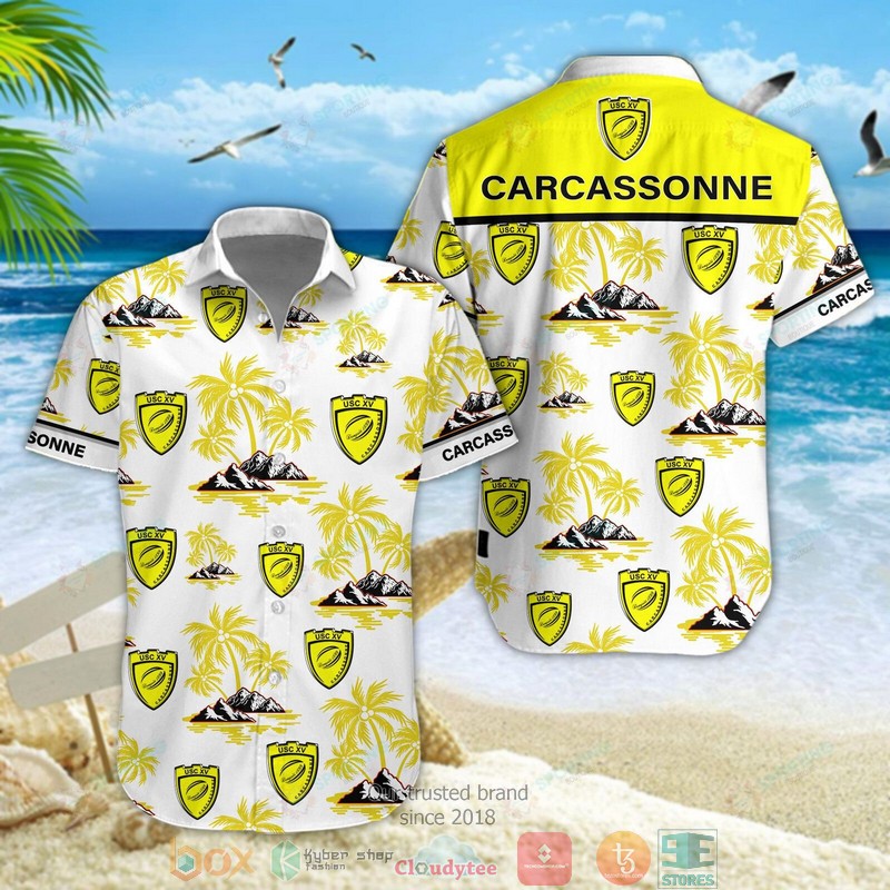 US Carcassonne Hawaiian shirt short