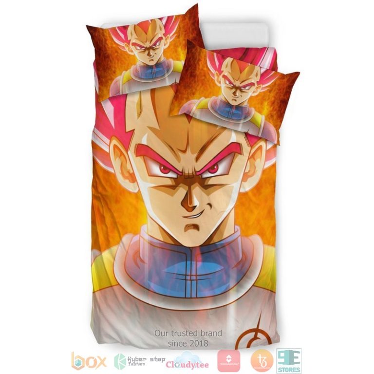 Vegeta Super Saiyan God Bedding Set 1