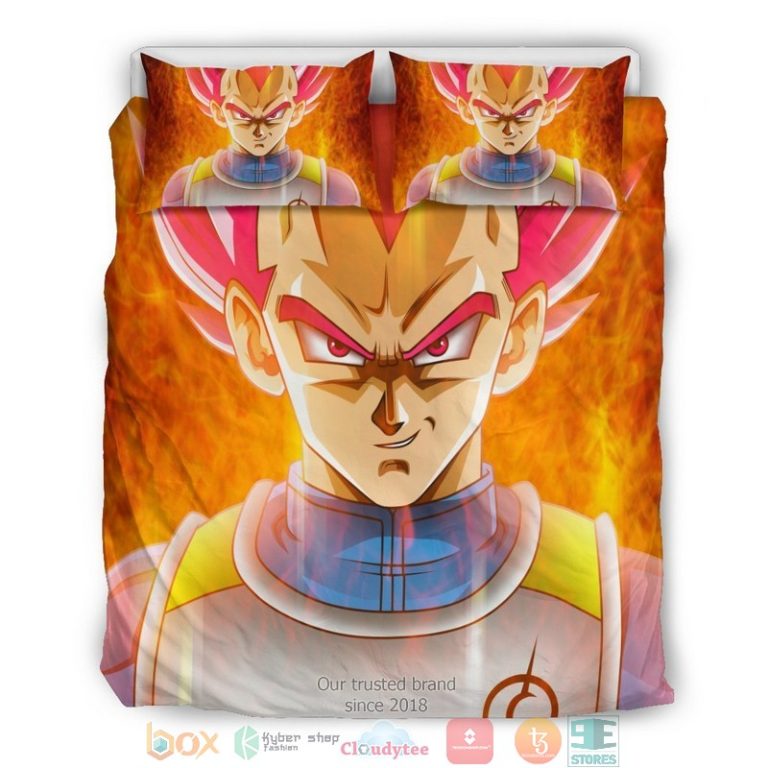 Vegeta Super Saiyan God Bedding Set 1 2