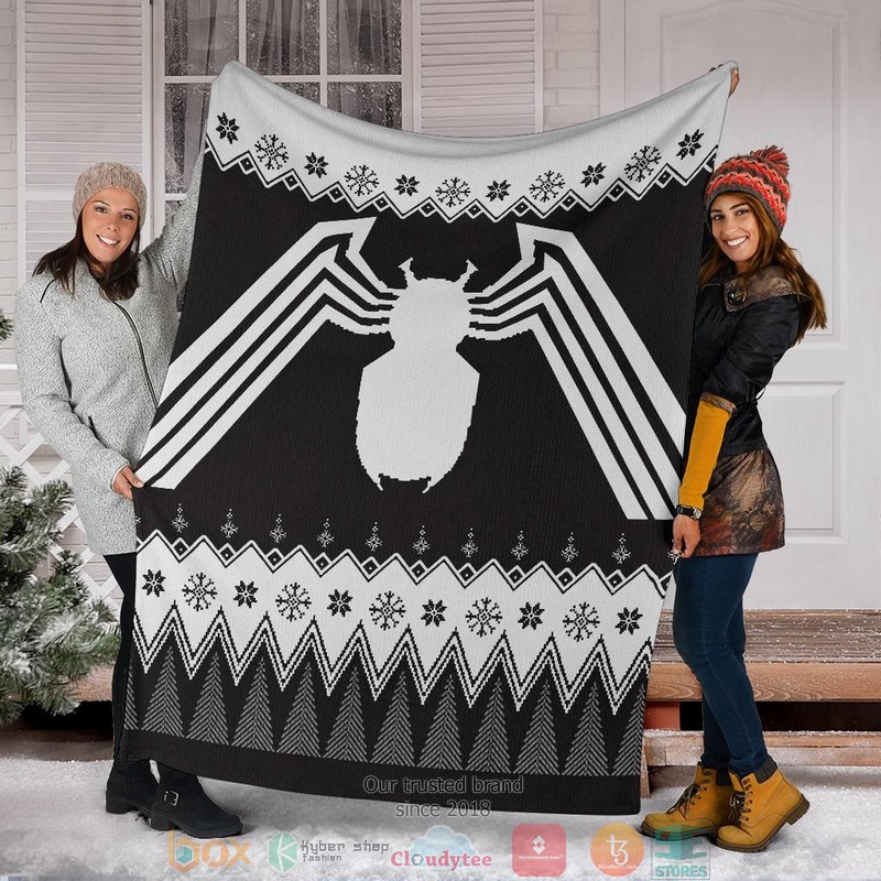 Venom Ugly Christmas Blanket
